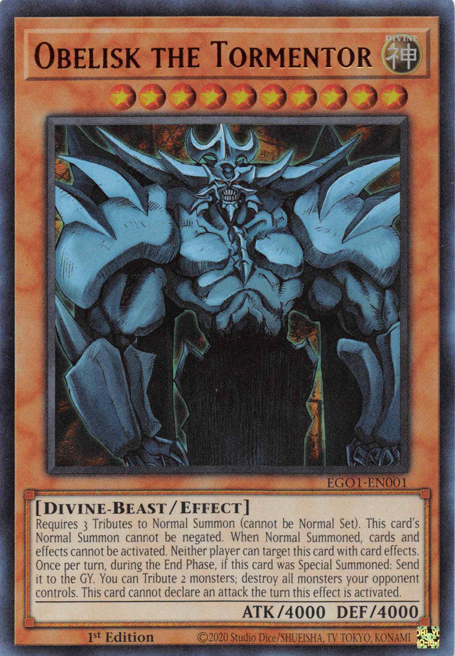 Obelisk the Tormentor [EGO1-EN001] Ultra Rare | Exor Games Dartmouth