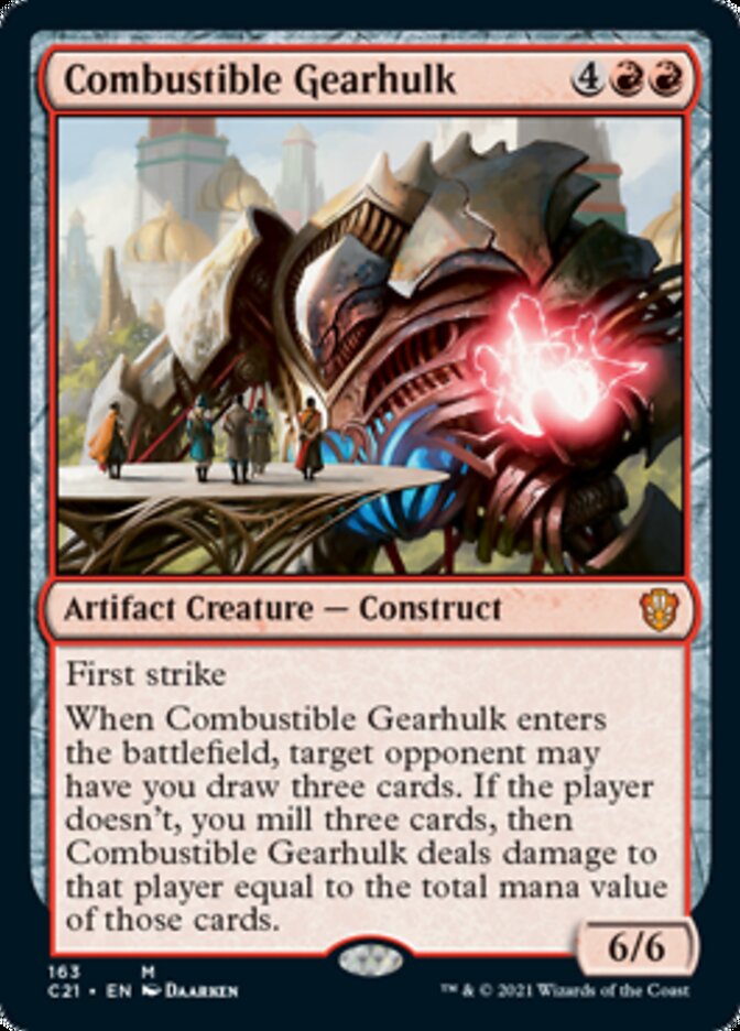 Combustible Gearhulk [Commander 2021] | Exor Games Dartmouth