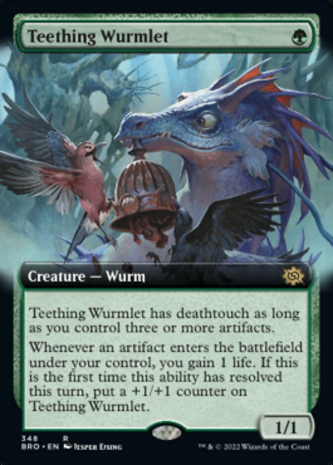 Teething Wurmlet (Extended Art) [The Brothers' War] | Exor Games Dartmouth