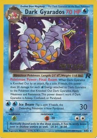 Dark Gyarados (8/82) (Prerelease Promo) [Team Rocket Unlimited] | Exor Games Dartmouth