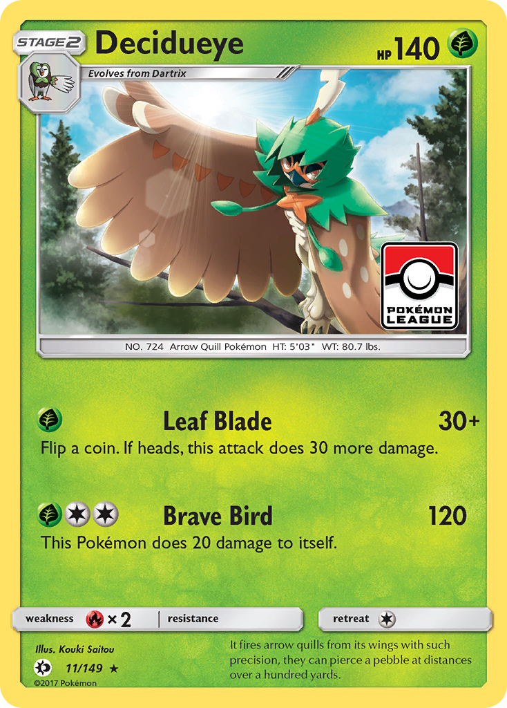 Decidueye (11/149) [Sun & Moon: Base Set] | Exor Games Dartmouth