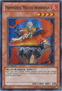 Prominence, Molten Swordsman [HA05-EN010] Super Rare | Exor Games Dartmouth