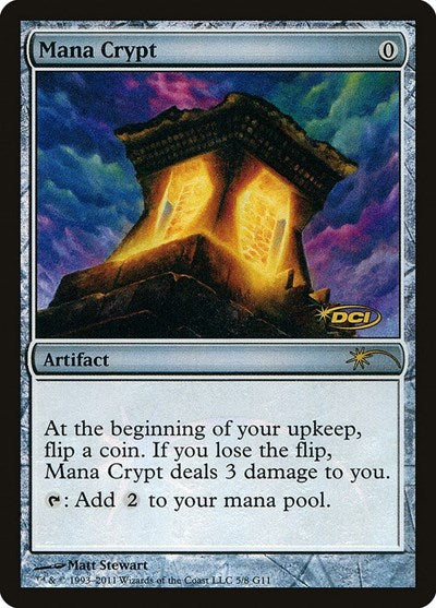 Mana Crypt [Judge Gift Cards 2011] | Exor Games Dartmouth