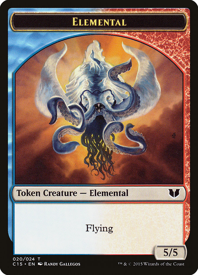 Drake // Elemental (020) Double-Sided Token [Commander 2015 Tokens] | Exor Games Dartmouth