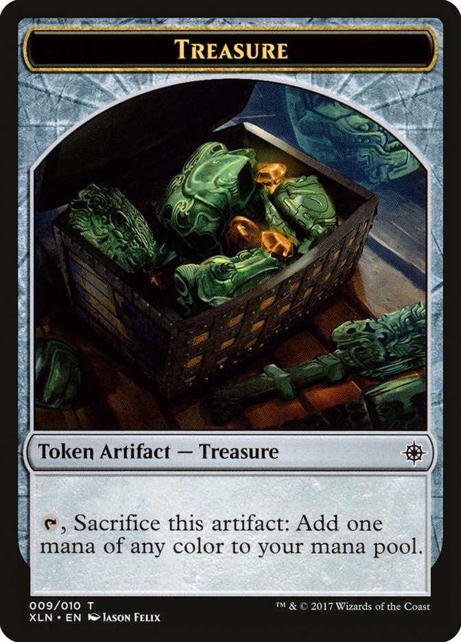 Treasure (009/010) [Ixalan Tokens] | Exor Games Dartmouth