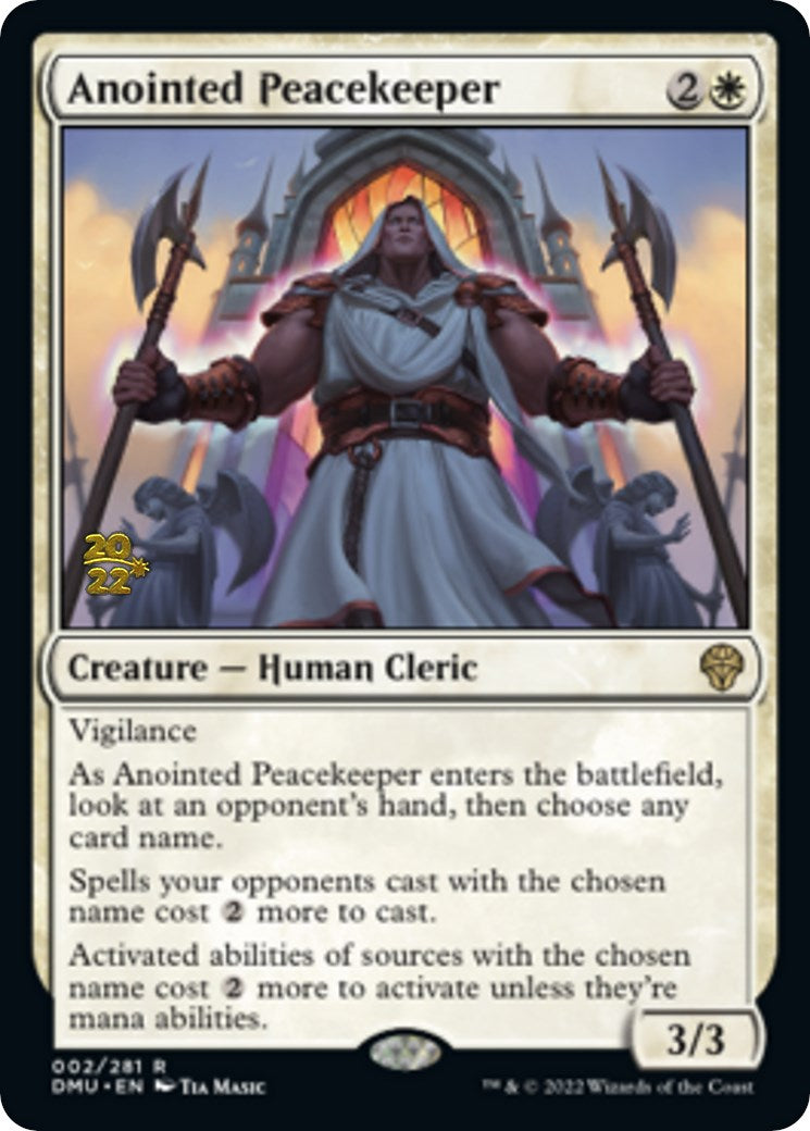 Anointed Peacekeeper [Dominaria United Prerelease Promos] | Exor Games Dartmouth