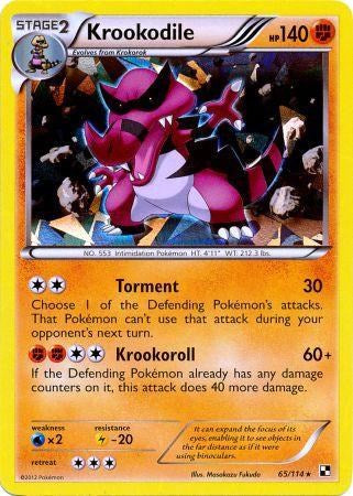 Krookodile (65/114) (Cracked Ice Holo) [Black & White: Base Set] | Exor Games Dartmouth