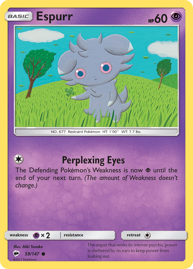 Espurr (59/147) [Sun & Moon: Burning Shadows] | Exor Games Dartmouth