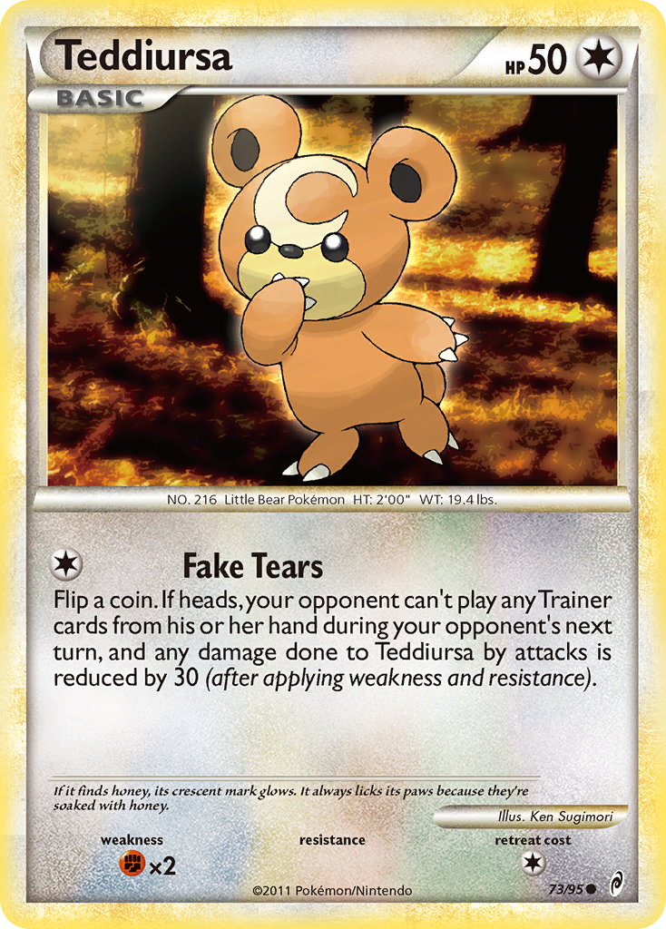 Teddiursa (73/95) [HeartGold & SoulSilver: Call of Legends] | Exor Games Dartmouth