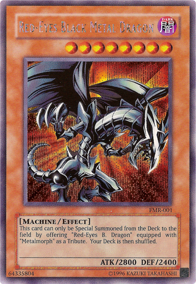 Red-Eyes Black Metal Dragon (Forbidden Memories) [FMR-001] Prismatic Secret Rare | Exor Games Dartmouth