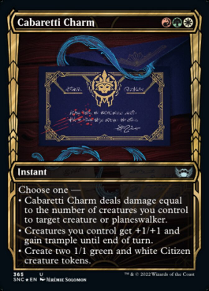 Cabaretti Charm (Showcase Golden Age Gilded Foil) [Streets of New Capenna] | Exor Games Dartmouth