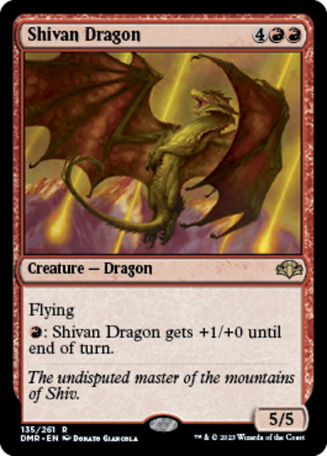 Shivan Dragon [Dominaria Remastered] | Exor Games Dartmouth