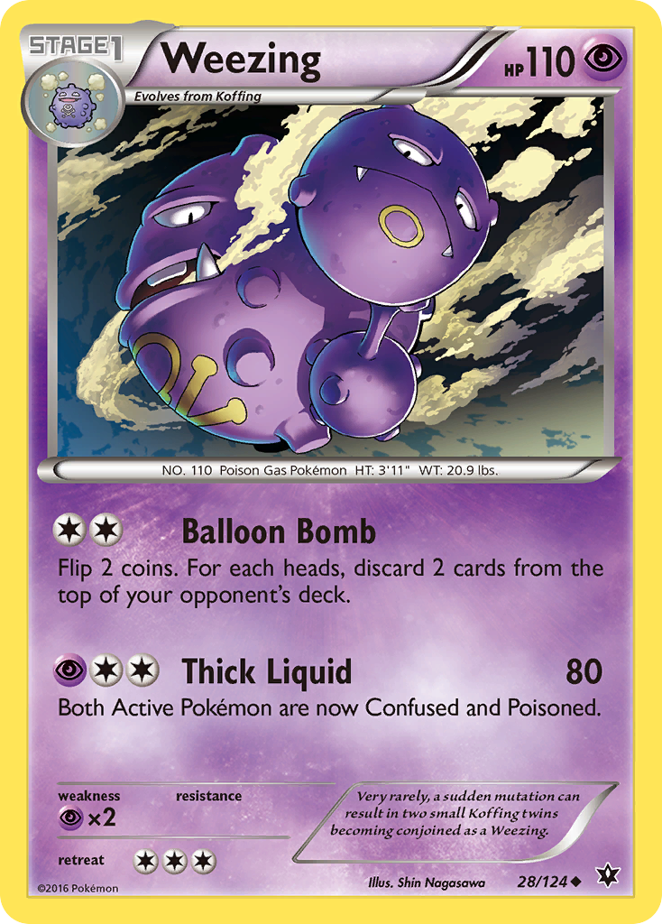 Weezing (28/124) [XY: Fates Collide] | Exor Games Dartmouth