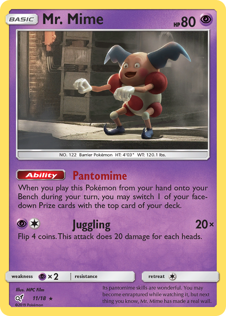 Mr. Mime (11/18) [Sun & Moon: Detective Pikachu] | Exor Games Dartmouth