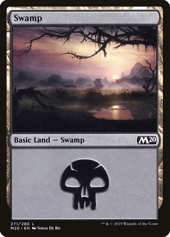 Swamp (#271) [Core Set 2020] | Exor Games Dartmouth