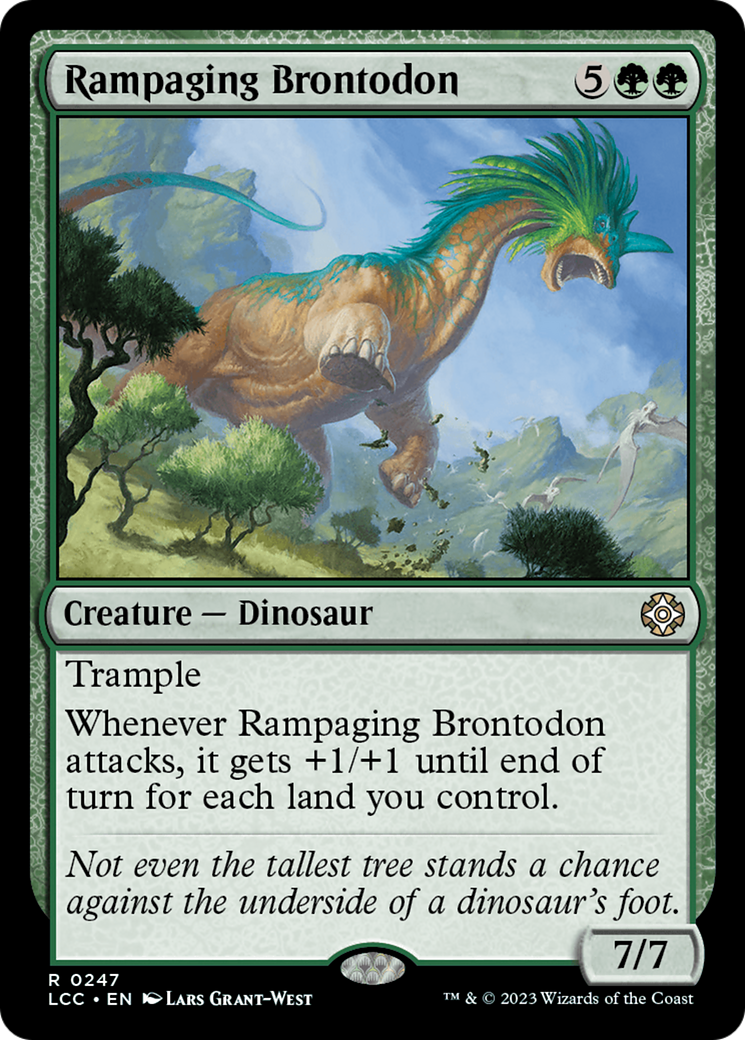 Rampaging Brontodon [The Lost Caverns of Ixalan Commander] | Exor Games Dartmouth