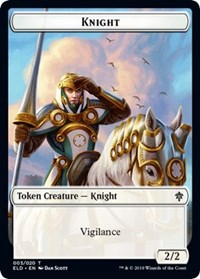 Knight // Food (17) Double-sided Token [Throne of Eldraine Tokens] | Exor Games Dartmouth