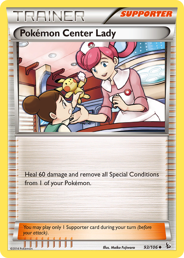 Pokemon Center Lady (93/106) [XY: Flashfire] | Exor Games Dartmouth