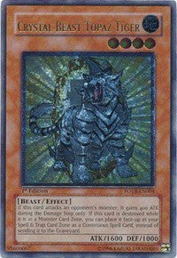 Crystal Beast Topaz Tiger (UTR) [FOTB-EN004] Ultimate Rare | Exor Games Dartmouth