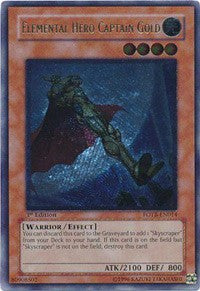 Elemental Hero Captain Gold (UTR) [FOTB-EN014] Ultimate Rare | Exor Games Dartmouth