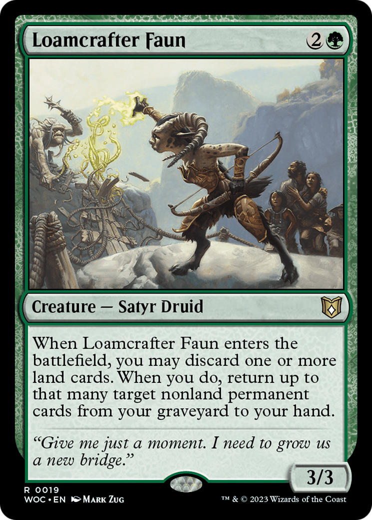 Loamcrafter Faun [Wilds of Eldraine Commander] | Exor Games Dartmouth