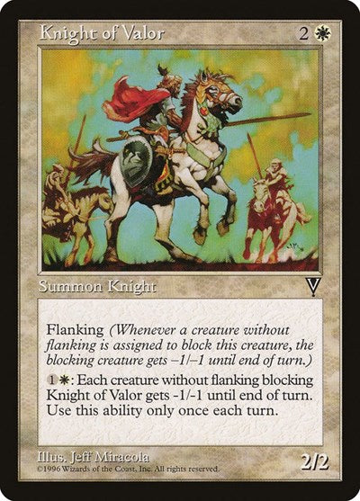 Knight of Valor [Visions] | Exor Games Dartmouth