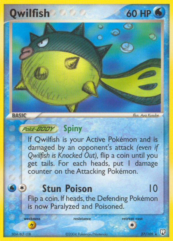 Qwilfish (27/109) [EX: Team Rocket Returns] | Exor Games Dartmouth