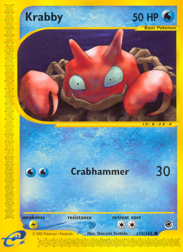 Krabby (115/165) [Expedition: Base Set] | Exor Games Dartmouth