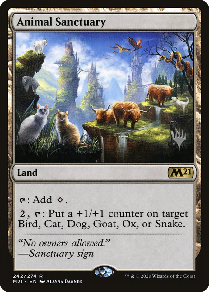 Animal Sanctuary (Promo Pack) [Core Set 2021 Promos] | Exor Games Dartmouth