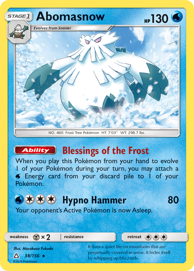 Abomasnow (38/156) [Sun & Moon: Ultra Prism] | Exor Games Dartmouth