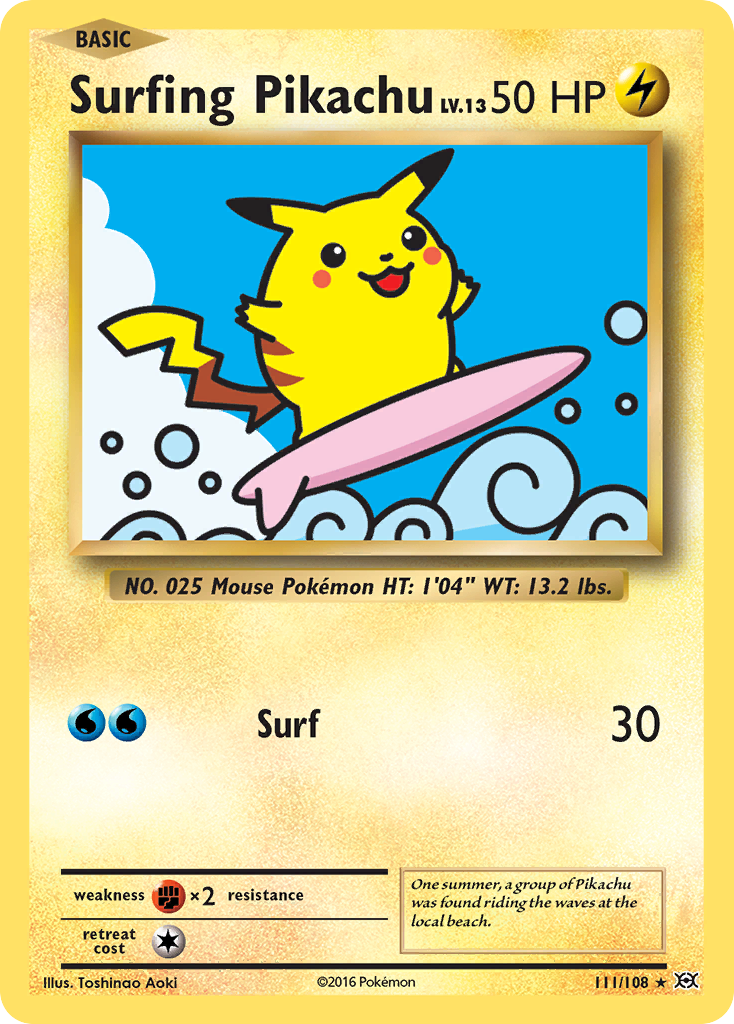 Surfing Pikachu (111/108) [XY: Evolutions] | Exor Games Dartmouth