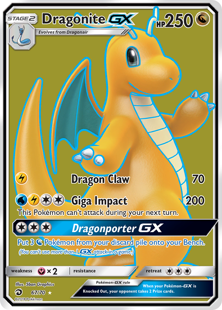 Dragonite GX (67/70) [Sun & Moon: Dragon Majesty] | Exor Games Dartmouth