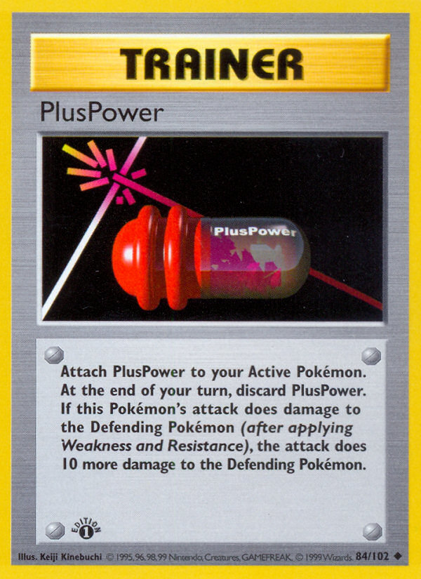 PlusPower (84/102) (Shadowless) [Base Set 1st Edition] | Exor Games Dartmouth