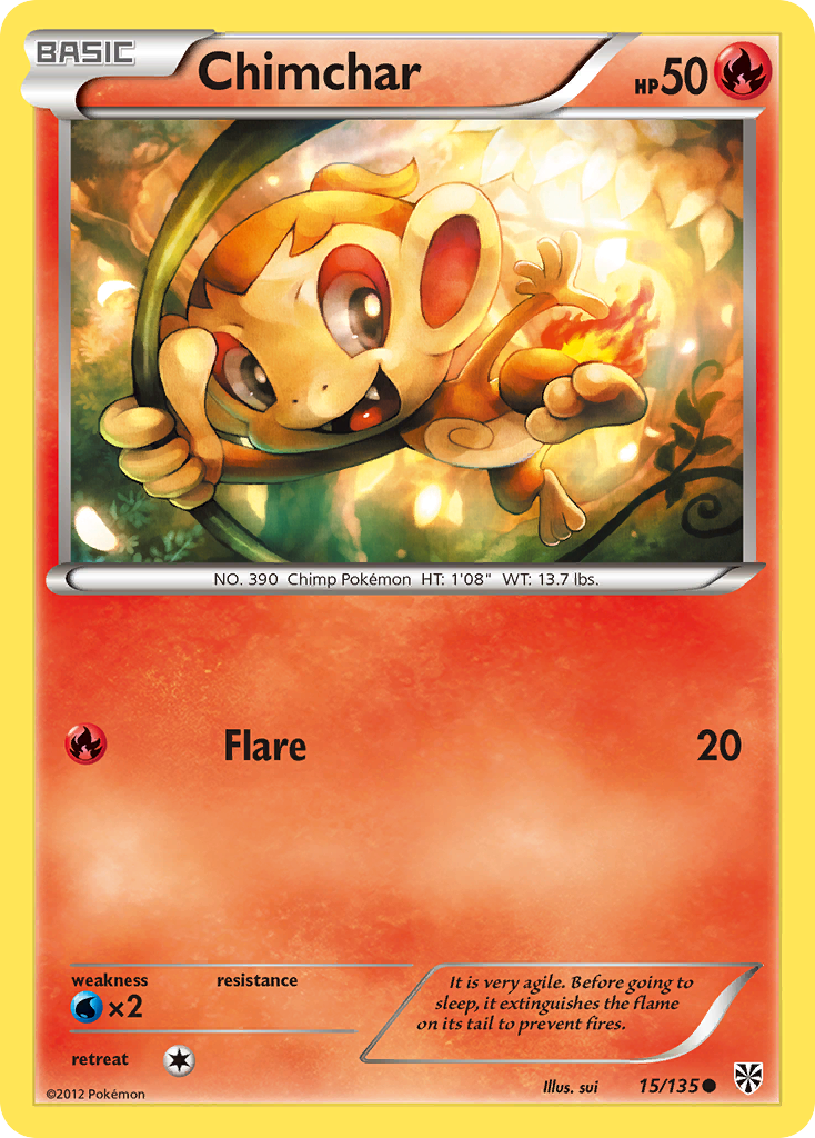 Chimchar (15/135) [Black & White: Plasma Storm] | Exor Games Dartmouth