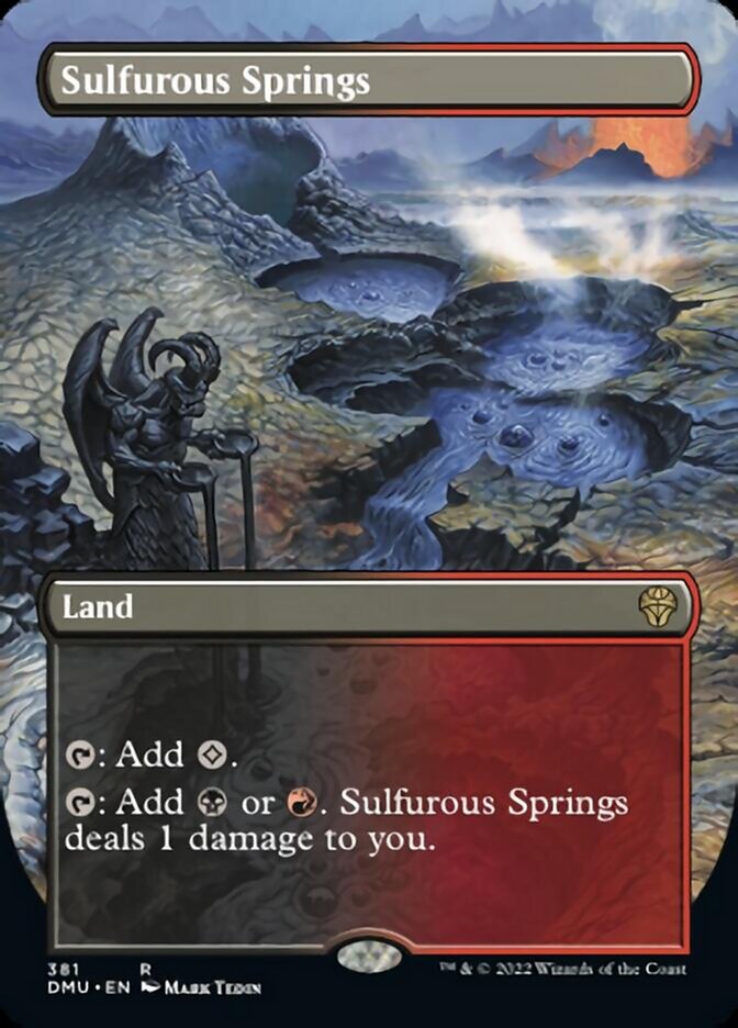 Sulfurous Springs (Borderless Alternate Art) [Dominaria United] | Exor Games Dartmouth