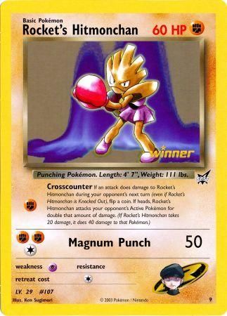 Rocket's Hitmonchan (9) (Jumbo Card) [Best of Promos] | Exor Games Dartmouth