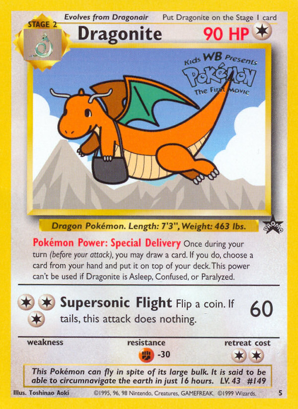 Dragonite (5) [Wizards of the Coast: Black Star Promos] | Exor Games Dartmouth