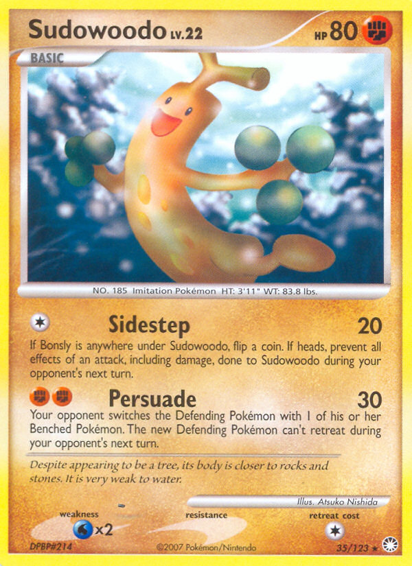 Sudowoodo (35/123) [Diamond & Pearl: Mysterious Treasures] | Exor Games Dartmouth