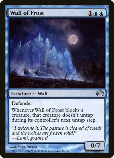 Wall of Frost [Planechase 2012] | Exor Games Dartmouth