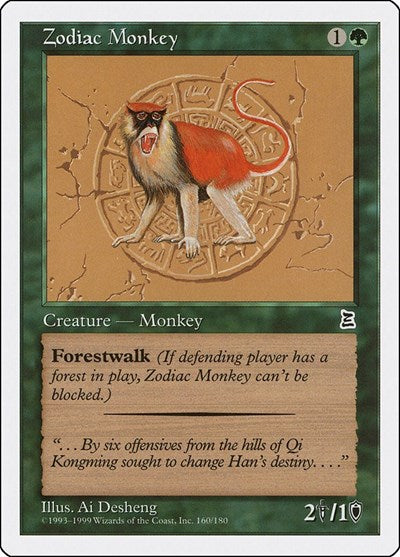 Zodiac Monkey [Portal Three Kingdoms] | Exor Games Dartmouth