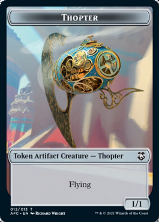 Thopter // Treasure Double-sided Token [Dungeons & Dragons: Adventures in the Forgotten Realms Commander Tokens] | Exor Games Dartmouth