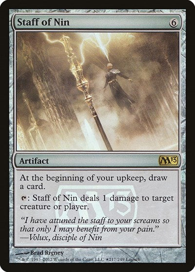 Staff of Nin [Magic 2013 Promos] | Exor Games Dartmouth