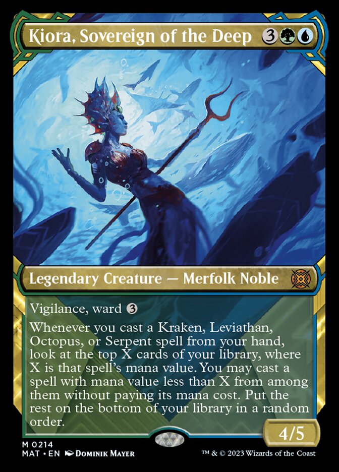 Kiora, Sovereign of the Deep (Showcase Halo Foil) [March of the Machine: The Aftermath] | Exor Games Dartmouth