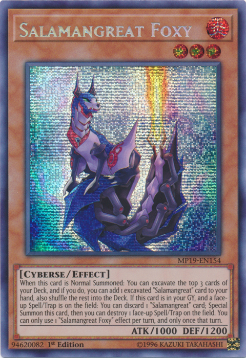 Salamangreat Foxy [MP19-EN154] Prismatic Secret Rare | Exor Games Dartmouth