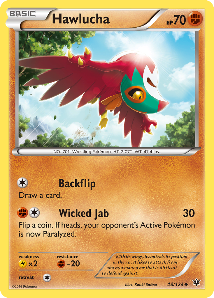 Hawlucha (48/124) [XY: Fates Collide] | Exor Games Dartmouth