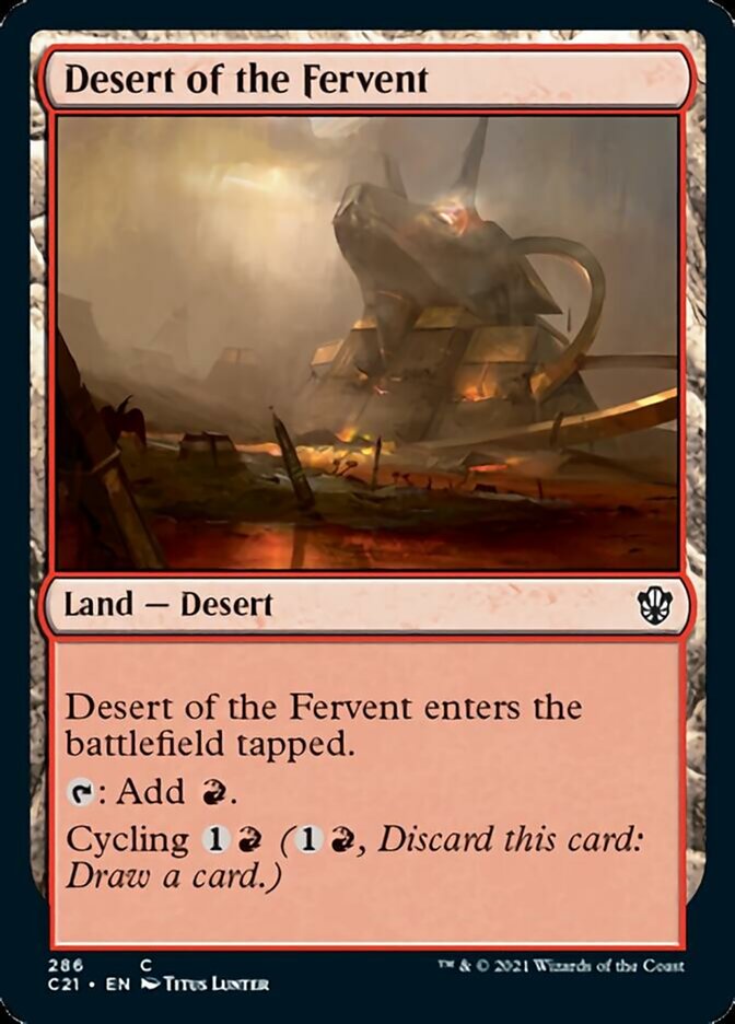 Desert of the Fervent [Commander 2021] | Exor Games Dartmouth