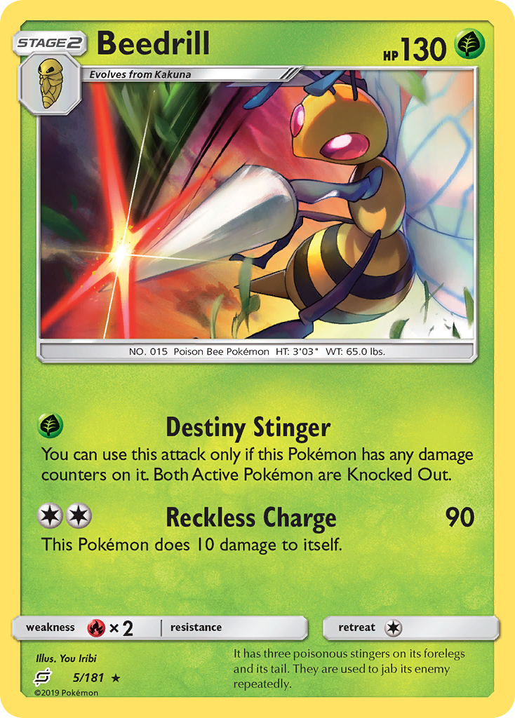 Beedrill (5/181) [Sun & Moon: Team Up] | Exor Games Dartmouth