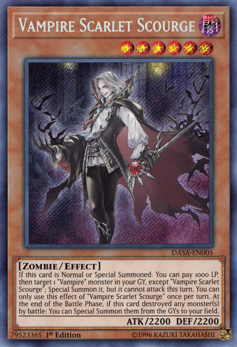 Vampire Scarlet Scourge [DASA-EN005] Secret Rare | Exor Games Dartmouth