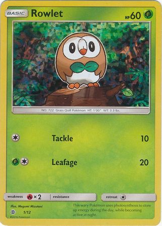 Rowlet (1/12) [McDonald's Promos: 2017 Collection] | Exor Games Dartmouth