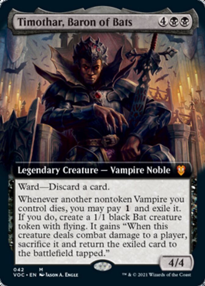 Timothar, Baron of Bats (Extended) [Innistrad: Crimson Vow Commander] | Exor Games Dartmouth